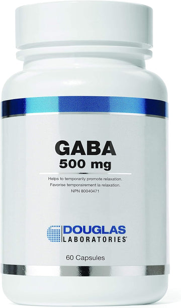 Douglas Laboratories Gaba 500 Mg. | Amino Acid Support For Brain Neurotransmitters, Sleep Cycles, And Body Temperature | 60 Capsules