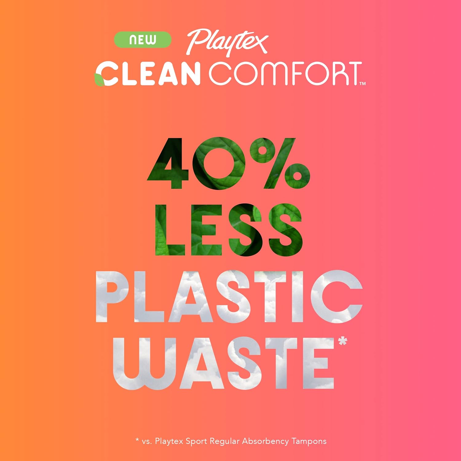 Playtex Clean Comfort Organic Cotton Tampons, Regular Absorbency, Fragrance-Free, Organic Cotton - 30ct : Health & Household