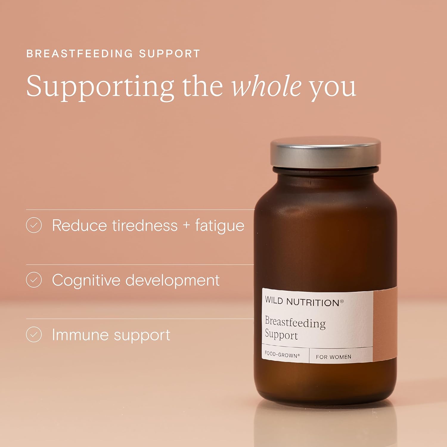 WILD NUTRITION Food-Grown® Breastfeeding Support | Breastfeeding Vitamins with Fenugreek & Stinging Nettle | Postnatal Vitamins to Support Fatigue with Vitamin B6, Zinc, Iron, & Selenium | 90 Capsules : Amazon.co.uk: Health & Personal Care