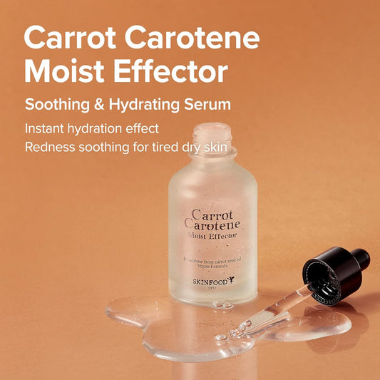 Skinfood Carrot Carotene Moist Effector 1.76Fl.Oz(52Ml), Redness Relief Nourishing Booster For Sensitive, Instant Cooling Overheated Skin, Vegan, Cruelty Free, Dermatologically Tested