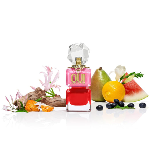 Juicy Couture Oui Eau De Parfum, Women'S Mini Perfume With Notes Of Watermelon, Jasmine & Techno Woods - Fruity & Floral Perfume For Women
