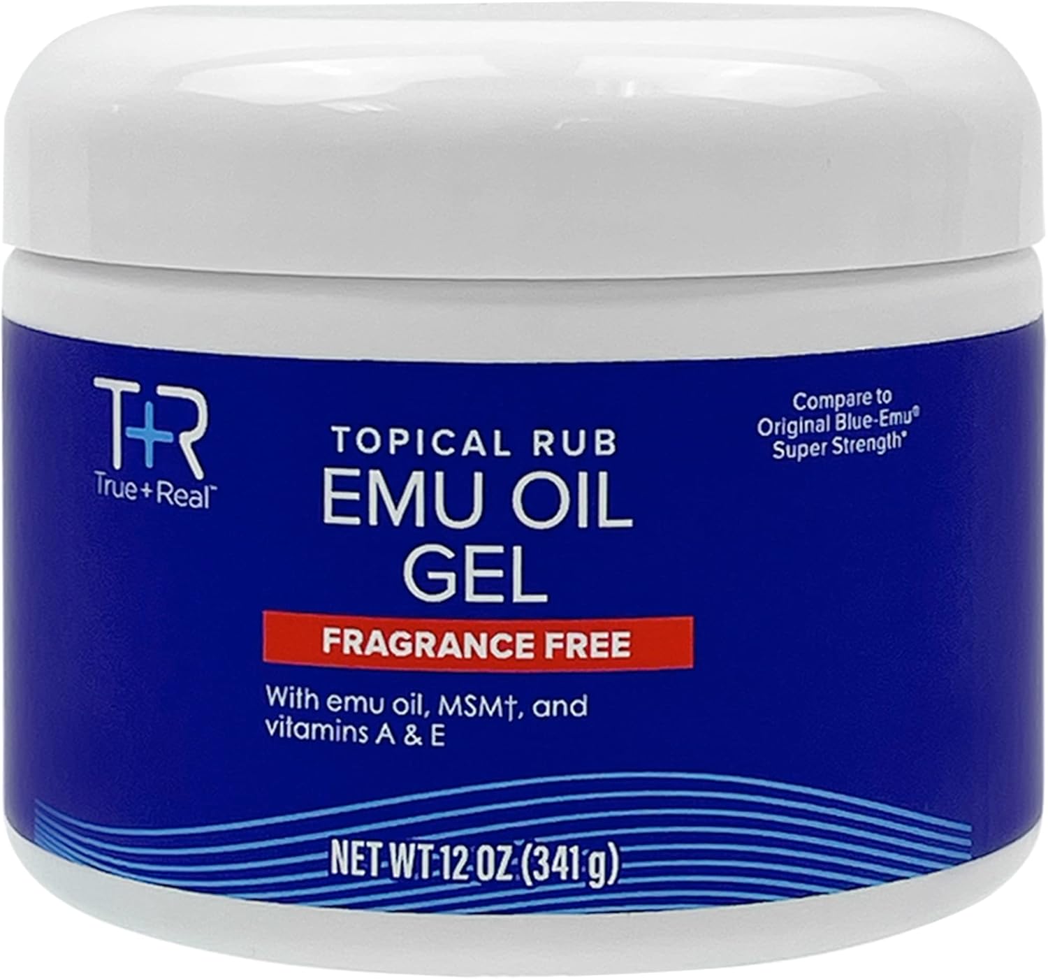 True+Real Emu Oil Gel, 12 Oz