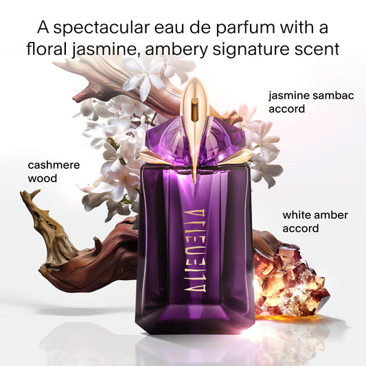 Mugler Alien - Eau De Parfum - Women'S Perfume - Floral & Woody - With Jasmine, Wood, And Amber - Long Lasting Fragrance