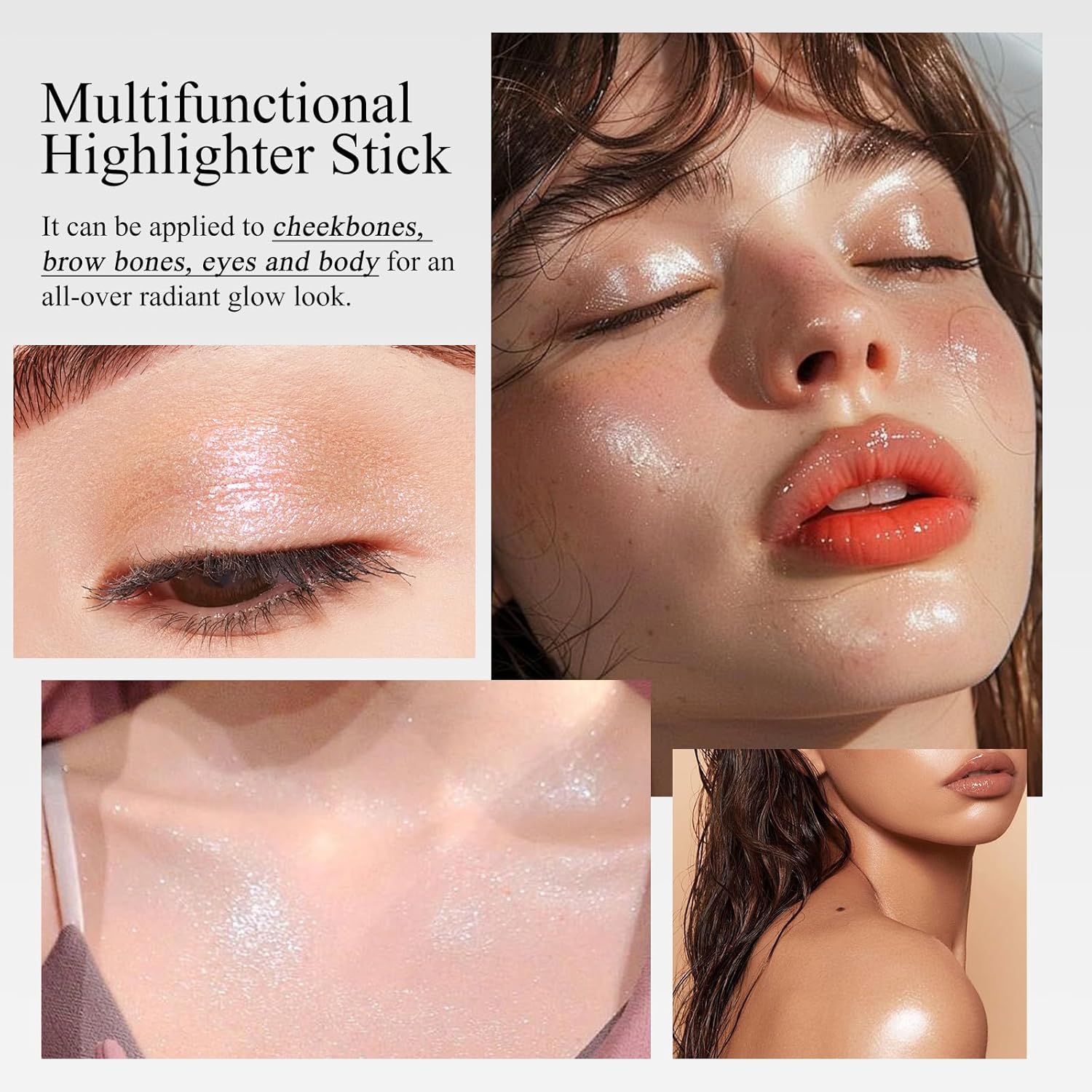 Kyda Highlighting Stick, Diamond Glitter Highlighter Makeup, Long-Lasting Wear Shimmer Eyeshadow Stick Eye Brightener Makeup-03 : Beauty & Personal Care