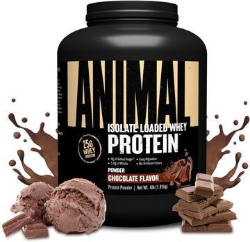 Animal Whey Isolate Protein Powder - Loaded For Pre & Post Workout Muscle Builder And Recovery With Digestive Enzymes For Men & Women - 25G Protein, Great Taste, Low Sugar - Vanilla 10 Lbs