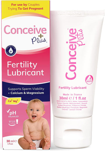 Conceive Plus Fertility Lubricant Travel Size - Sperm-Safe, Ph Balanced Personal Lubricant For Ttc Couples - Enhances Vaginal Health & Supports Fertility To All Couples - Wellness Formula - 1 Fl Oz