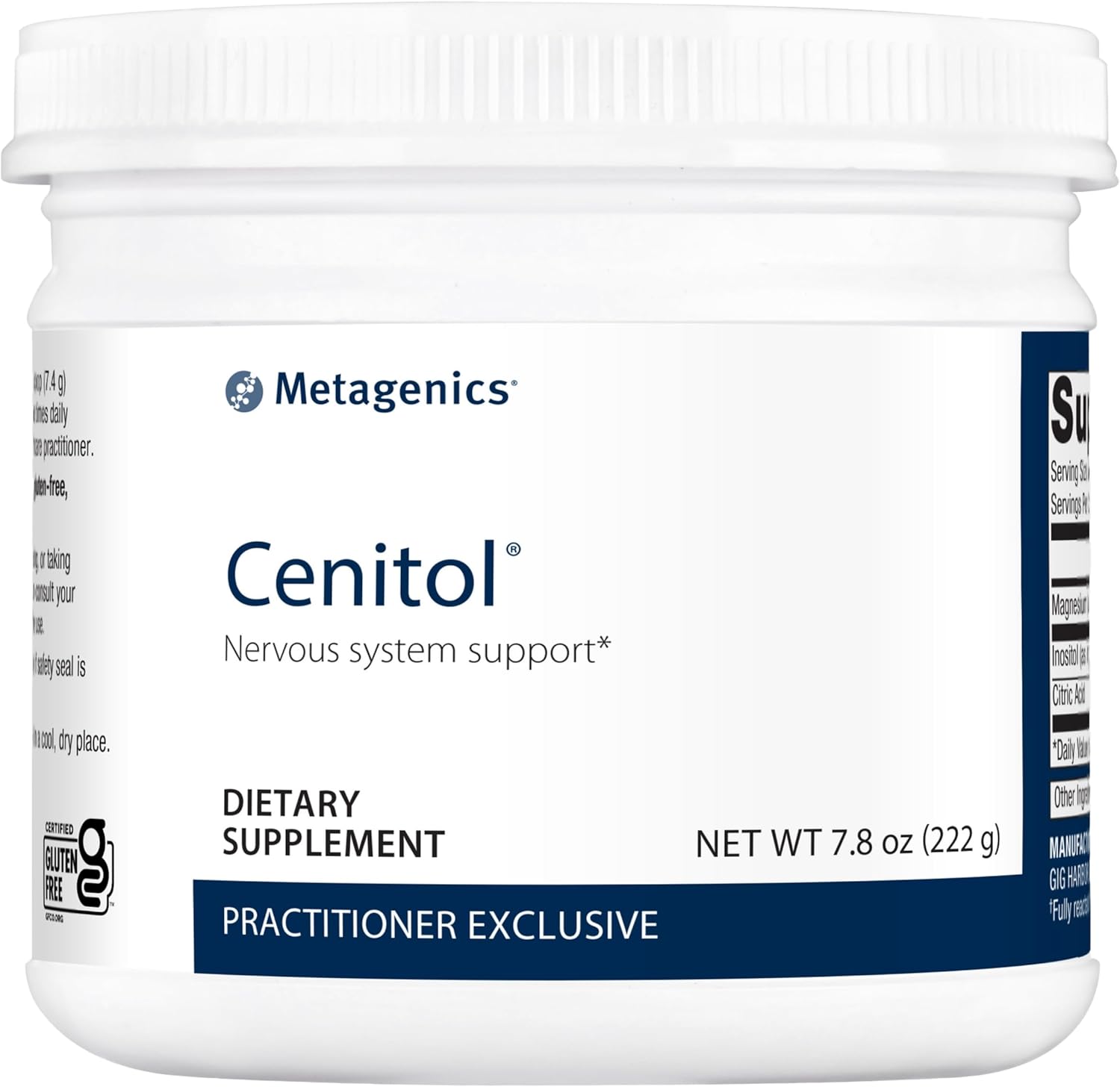 Metagenics Cenitol - Magnesium Supplement For Neuro Health* - With Myo-Inositol, Citric Acid & Magnesium - Supplements For Nervous System & Brain Function* - 7.8 Oz - 30 Servings