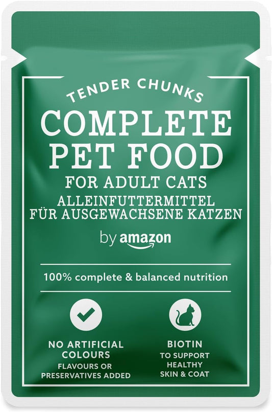 By Amazon Complete Food For Adult Cats, Gravy Mixed Selection, 4.8 Kg (48 Packs Of 100G)Cz801055-02/ Cz843