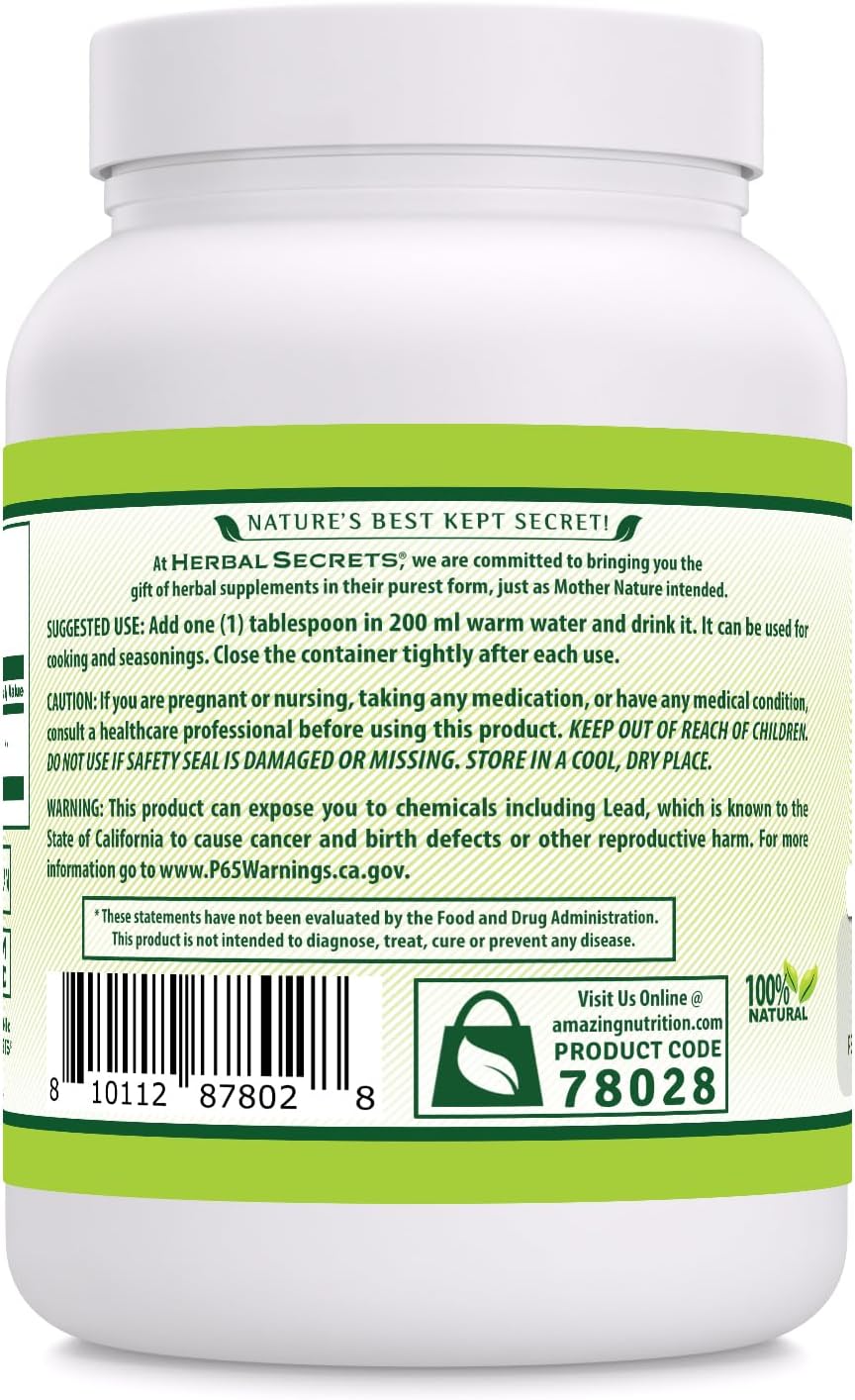 Herbal Secrets Garlic Powder Supplement | 3 Mg per Serving | 16 Oz (454 G) | Non-GMO | Gluten-Free | Made in USA : Health & Household