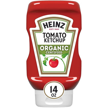 Heinz Organic Tomato Ketchup, 14 Oz Bottle