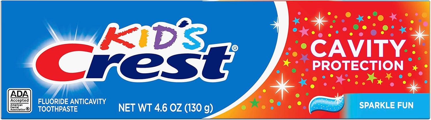 Crest Kids Cavity Protection Toothpaste, Sparkle Fun Flavor, 4.6 Oz, For Ages 3+