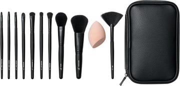 E.L.F. Full Face & Eye Makeup Brush Set, 11 Makeup Brushes For Foundation To Bronzer, Eyeshadow & More, Vegan & Cruelty-Free