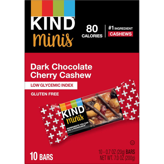 Kind Minis, Dark Chocolate Cherry Cashew, 7 Oz (Pack Of 10)