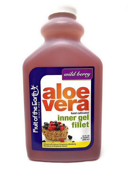 Thisnthat Aloe Vera Juice Bundle Includes: (1) 32Oz Fruit Of The Earth Original (1) 32Oz Wild Berry & Thisnthat Recipe Card