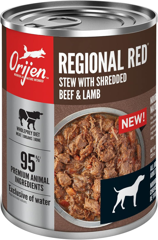 Orijen Regional Red Stew Wet Dog Food, Wholeprey Ingredients, 12.8Oz (Case Of 12)