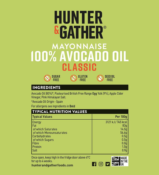 Hunter & Gather Hunter And Gather Classic Avocado Oil Mayonnaise 175 G