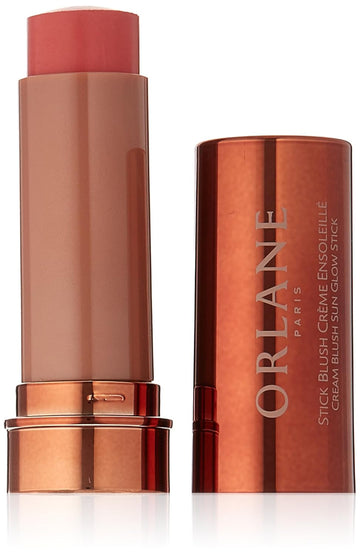 Orlane Paris Cream Blush Sun Glow Stick - Bright Pink Rose - Velvety Blush Cream Made With Made With Hyaluronic Acid, Aloe, And Vitamin E (9G)