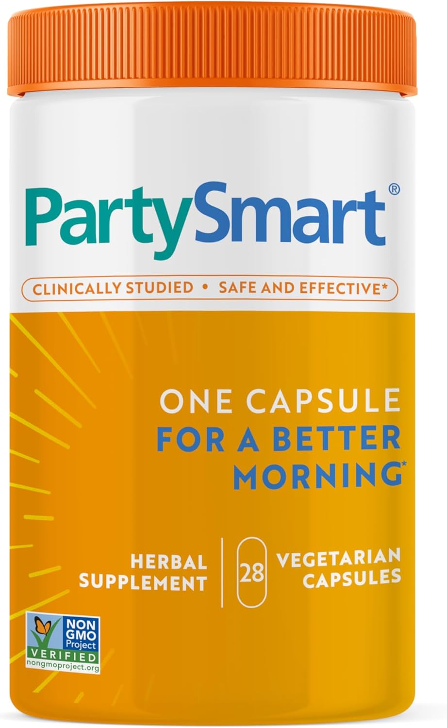 Himalaya Partysmart, One Capsule For A Better Morning, Plant-Based Liver Support For A Better Morning After Drinking, Clinically Studied, Non-Gmo Project Verified, 28 Capsule Larger Size