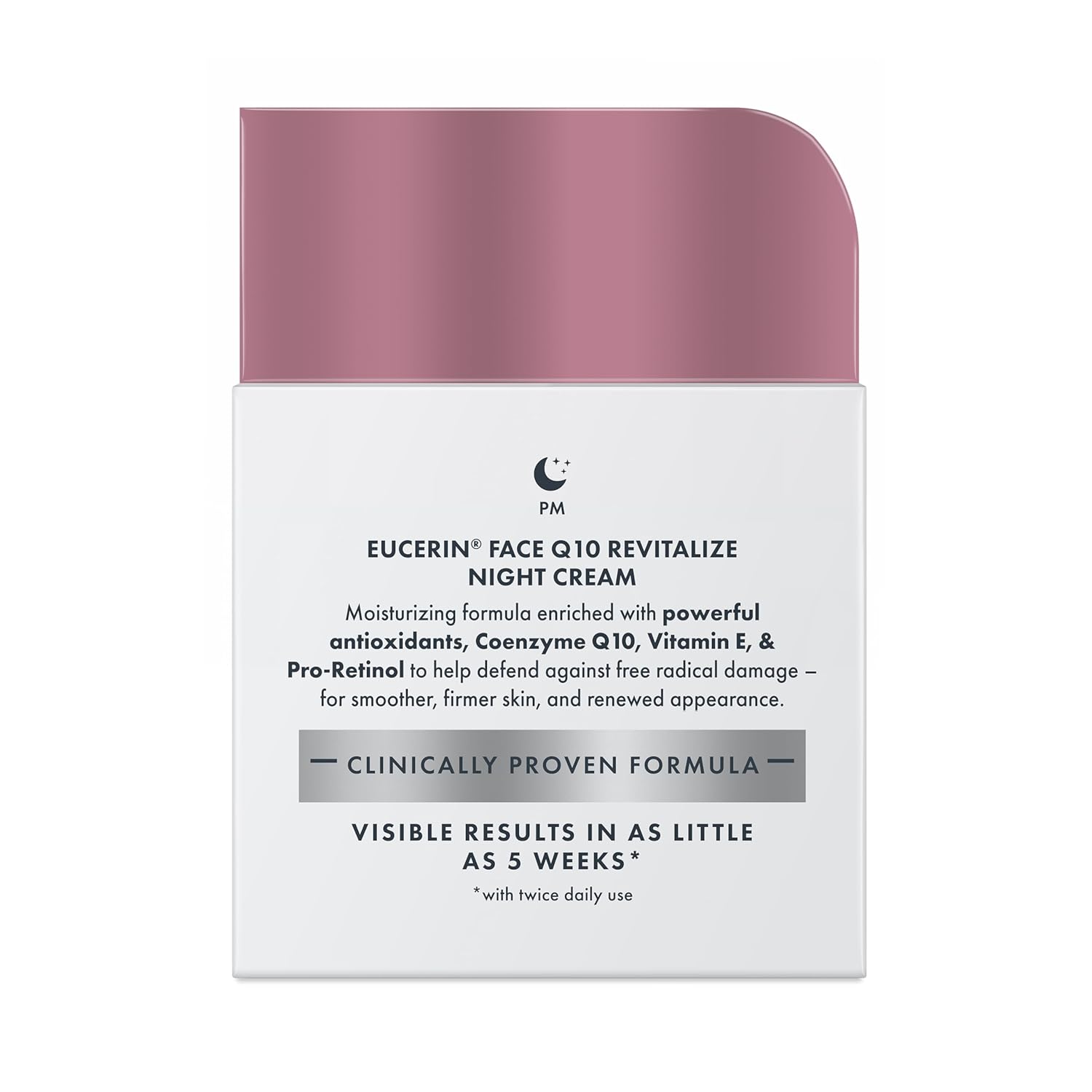 Eucerin Q10 Anti-Wrinkle Night Cream + Pro-Retinol, Facial Cream For Sensitive Skin, 1.7 Oz Jar : Beauty & Personal Care