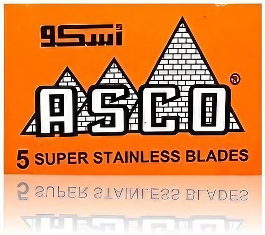 100 Asco Super Stainless Double Edge Safety Razor Blades