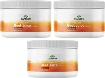 Swanson Certified Organic Beet Juice Powder 5.3 Ounce (150 G) Pwdr (3 Pack)
