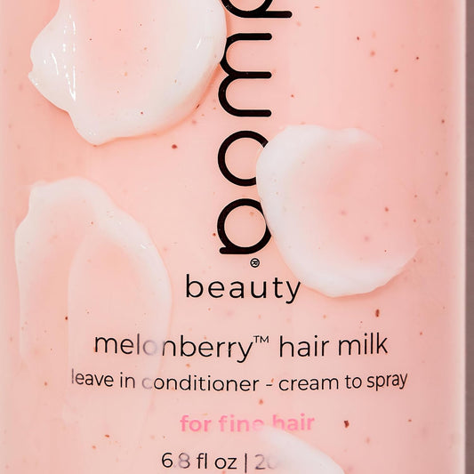 adwoa beauty Melonberry™ Cream To Spray Hair Milk Leave In Conditioner? with Kalahari Melon, Strawberry and Raspberry Seed ?Oils? For Kinky, Coily?, Curly ?and Wavy Hair