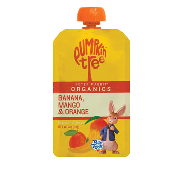 Pumpkin Tree Peter Rabbit Organics Mango, Banana And Orange Snacks, 4 Oz (Pack Of 10)