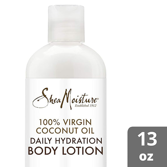 Sheamoisture 100% Virgin Coconut Oil Daily Hydration Body Lotion Moisturizer, 13 Fluid Ounce