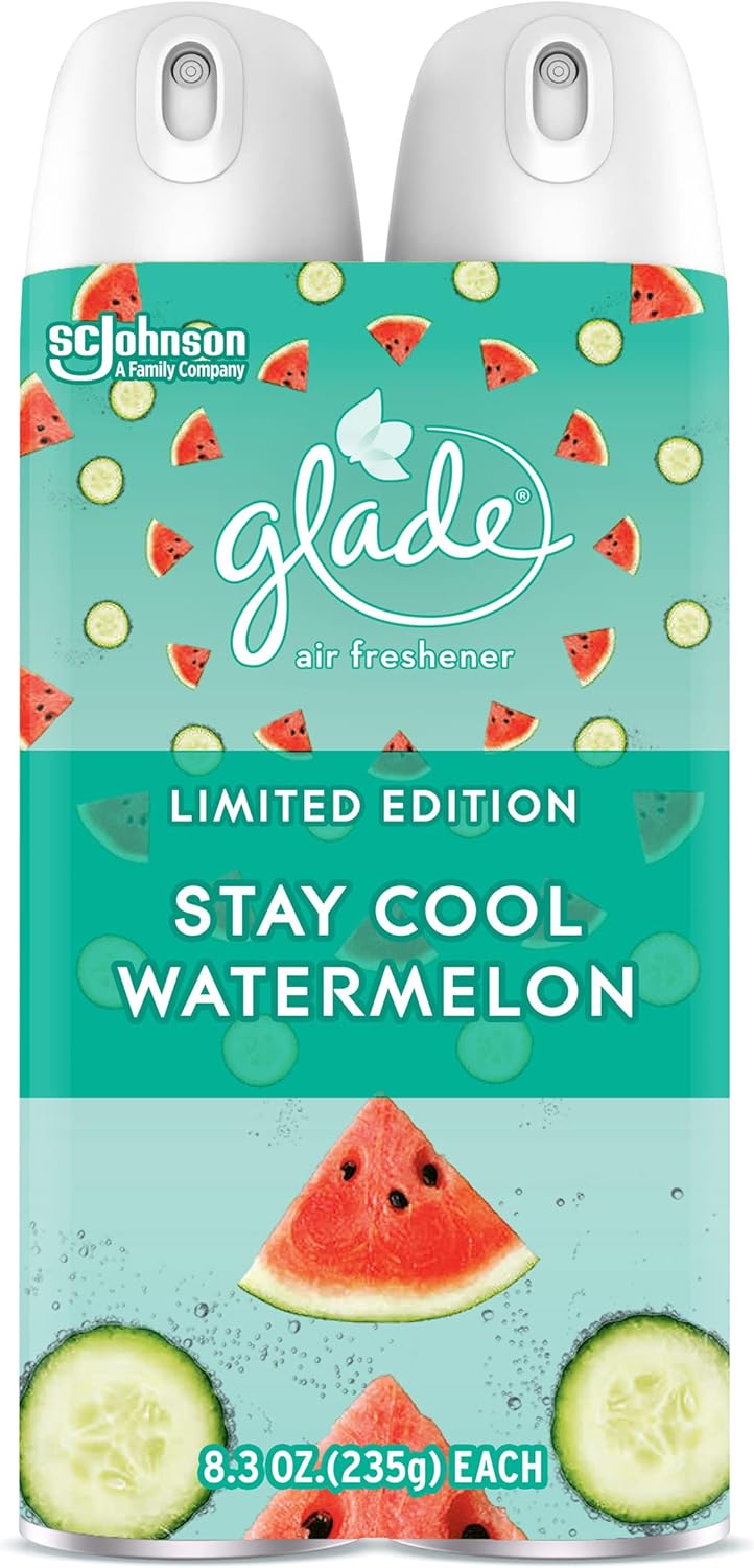 Glade Air Freshener, Room Spray, Stay Cool Watermelon, 8.3 Oz, 2 Count : Health & Household