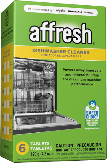 Affresh W10549851 Dishwasher Cleaner 6 Tablets Formulated To Clean Inside All Machine Models, Count