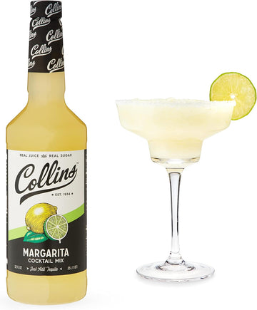 Collins Margarita Mix | Made With Lime, Lemon and Orange Juice With Natural Flavors | Cocktail Recipe Ingredient, 32 fl oz