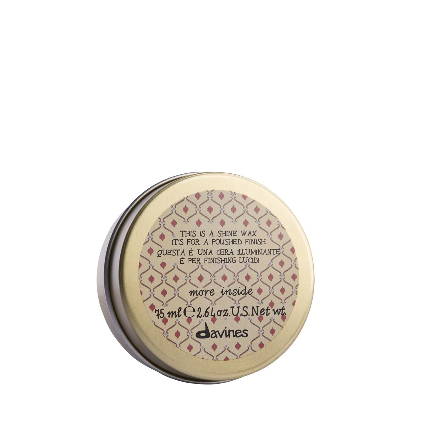 Davines This Is A Shine Wax, Light Hold And Creamy Formula For Creating Glossy And Sleek, Structured Styles, 2.64 Oz