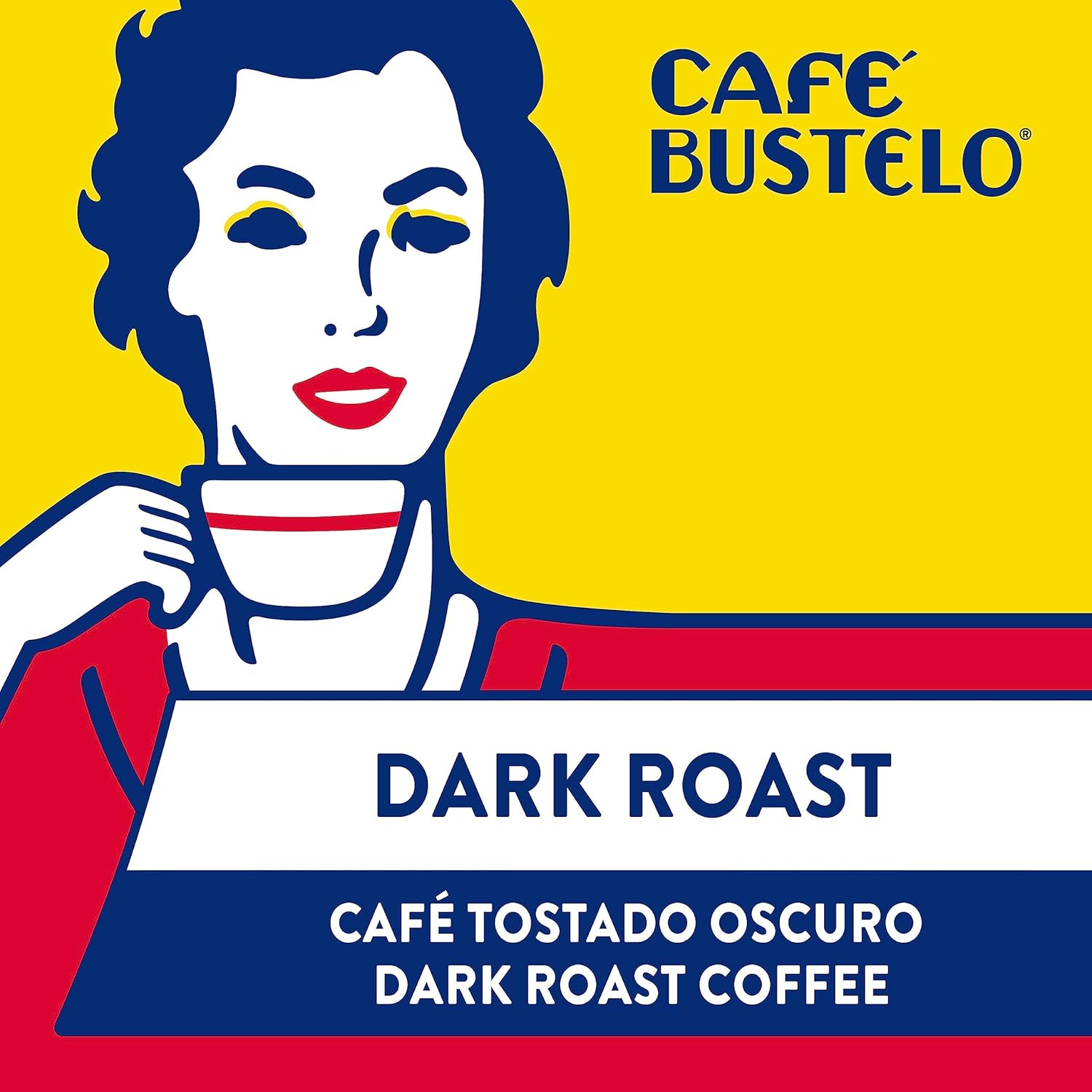 Café Bustelo Espresso Dark Roast Ground Coffee Brick, 16 Ounces (Pack Of 12)