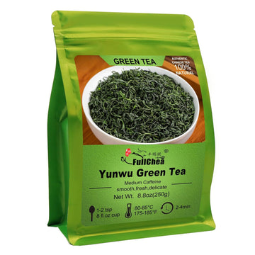 Fullchea - Maojian - Chinese Yunwu Green Tea - Green Tea Loose Leaf - Mao Jian Tea - Refreshing Brisk - Improve Focus (8.8Oz / 250G)