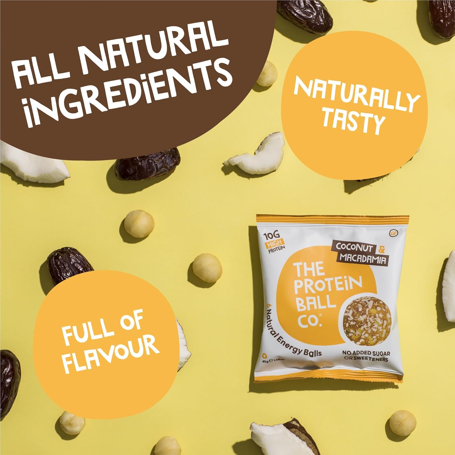Protein Balls Blueberry Oat Muffin by The Protein Ball Co - 100% Natural, Vitamin Enriched, Protein Snacks - 10 x 45g Bags - High Fibre, Gluten Free, No Added Sugar : Amazon.co.uk: Health & Personal Care