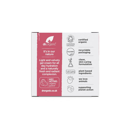 Dr. Organic Vitamin C Gel Moisturizer | Brightening And Moisturizing For Dehydrated Skin, Natural, Vegan, Cruelty-Free, Paraben & Sls Free, Certified Organic, 50 Ml / 1.7 Fl Oz