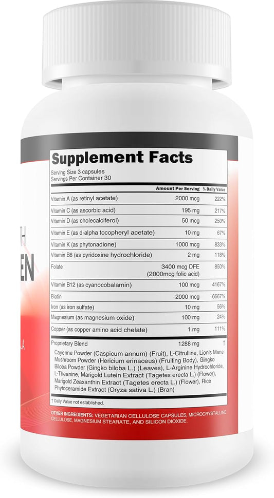 Eye Health Visiongen Pro - Improved Formula - Our Best Lutein Supplements For Eyes - Natural Vision Pills For Eyes - Our Best Eye Pills For Vision Support - Vision Vitamin D3 & K2 Capsules Sight Pills