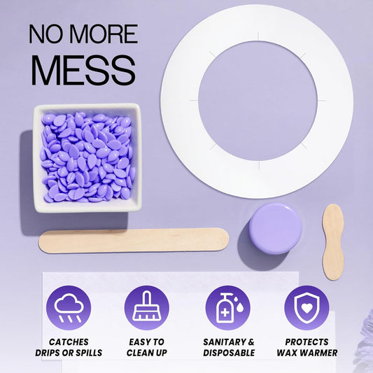 Beauticom (100 Pieces) Wax Warmer Universal Protective Collars Ring For 14Oz Wax Can