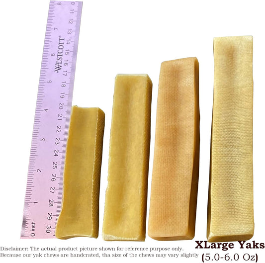 Authentic Himalayan Yak Cheese for Dogs - XLarge (Pack of 2) - Sourced from Pristine Himalayan Foothill, Rawhide-Free, NO preservatives