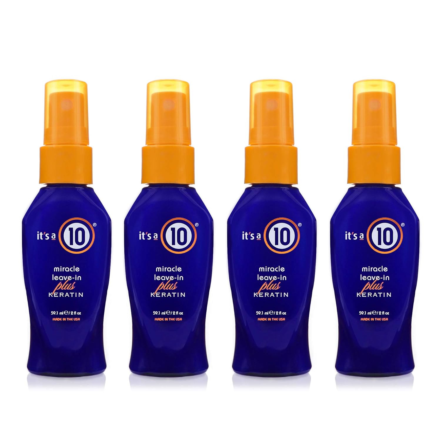 Its A 10 + Keratin Mir Le Size 2z Its A 10 + Miracle Leave-In Plus Keratin, 2 Fl. Oz (Pack of 4)