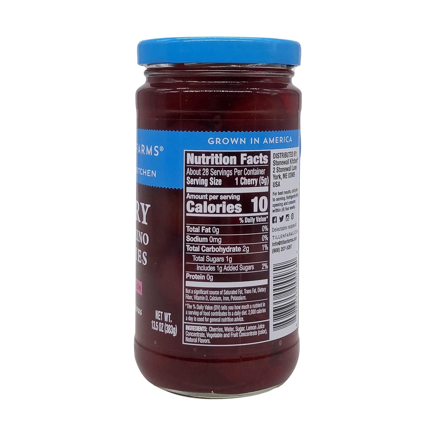 Tillen Farms Maraschino Cherries, 13.5 oz : Canned And Jarred Cherries : Grocery & Gourmet Food