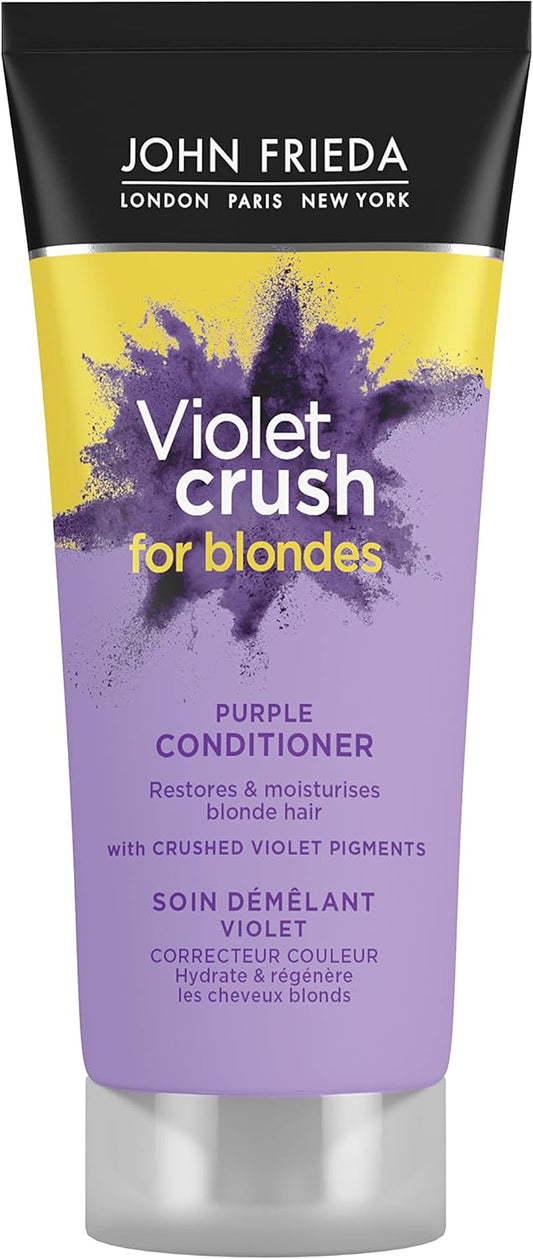 John Frieda Violet Crush for Blondes Toning Conditioner for Blonde Hair, Purple Conditioner for Blondes 75 ml : Amazon.co.uk: Beauty