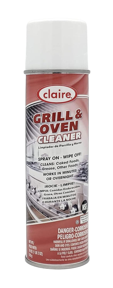 Claire Grill and Oven Cleaner; 18 oz. can, red (CL826-1) : Health & Household
