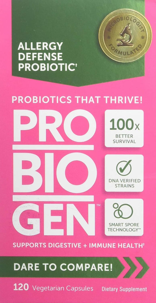 Probiogen Allergy Defense Probiotic Capsules, 120 Count