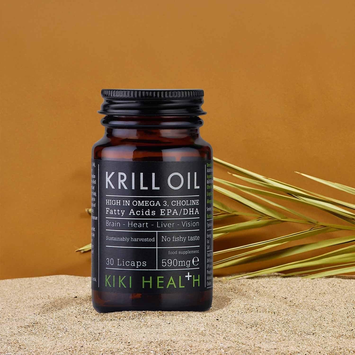 KIKI Health Krill Oil Capsules High Strength 590mg - Naturally Rich in Long-Chain Fatty Acids EPA & DHA, Support Heart, Brain, Liver, & Vision - Omega 3 Fish Oil Alternative, Gluten Free - 30 Capsules : Amazon.co.uk: Health & Personal Care