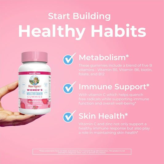 Maryruth'S Multivitamin For Women 14+ | Women'S Multivitamin Gummies | Immune Support Daily Women'S Multivitamin | Skin Health | Gummy Vitamins For Women | Sugar Free | Vegan | Non-Gmo | 60 Count