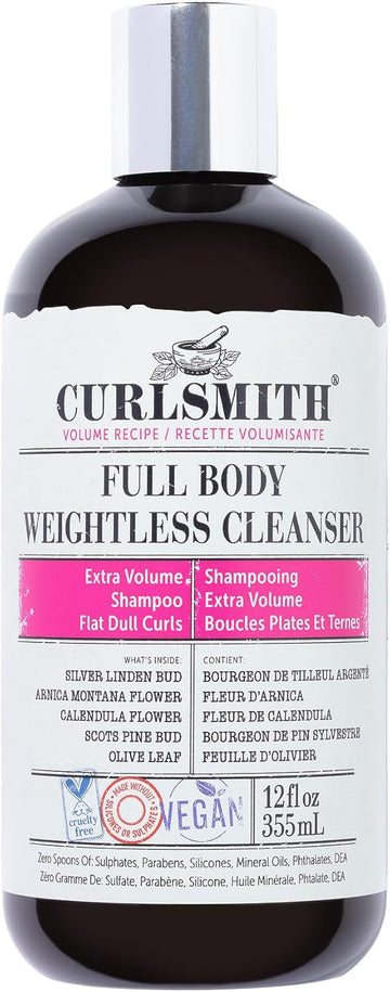 Curlsmith - Full Body Weightless Cleanser, Volumizing Shampoo For Wavy, Curly Or Coily Hair, Vegan (355Ml/12Fl Oz)