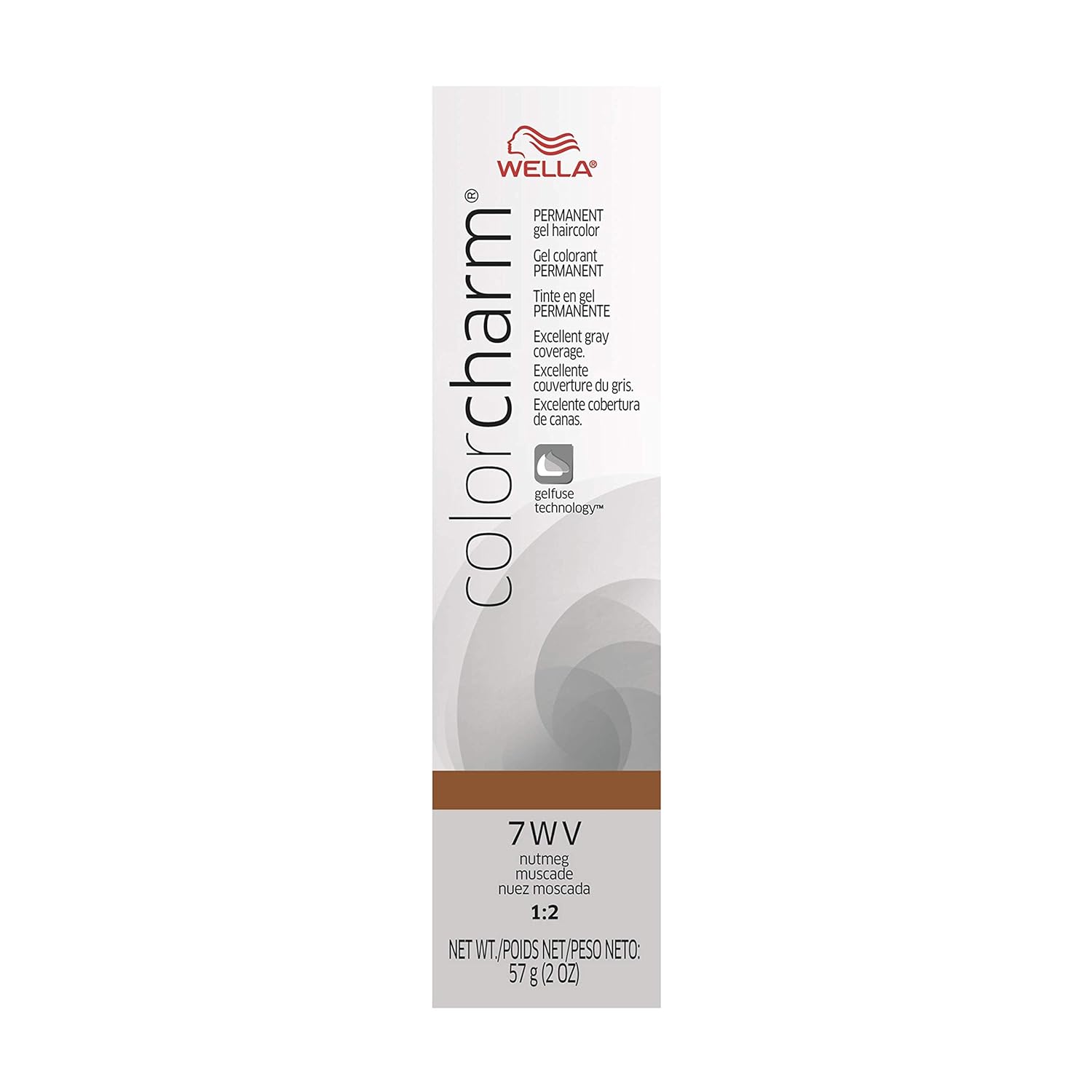 Colorcharm Permanent Gel, Hair Color For Gray Coverage, 7Wv Nutmeg