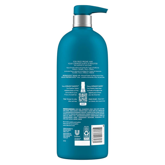 Nexxus Shampoo Ultralight Smooth For Dry & Frizzy Hair Sulfate-Free 33.8 Oz