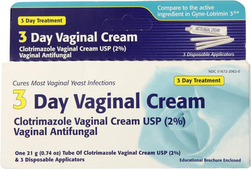 Clotrimazole 3 -Day Vaginal Cream - 0.74 Oz (Pack Of 2)